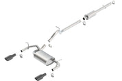 Borla 12-16 Jeep Wrangler 3.6L AT/MT 4DR 4WD S SQ RL AC SR 2.5in 2in TIP 3.5inx3.28in Black Chrome