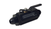 Vibrant -6AN to -6AN Male Shut Off Valve - Black