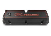 Ford Racing Logo Die-Cast Black Valve Covers